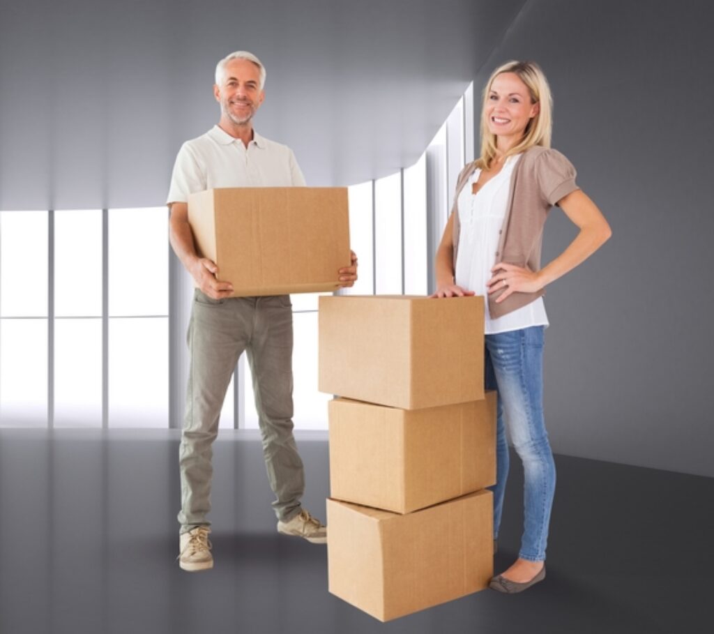 Couple with Boxes