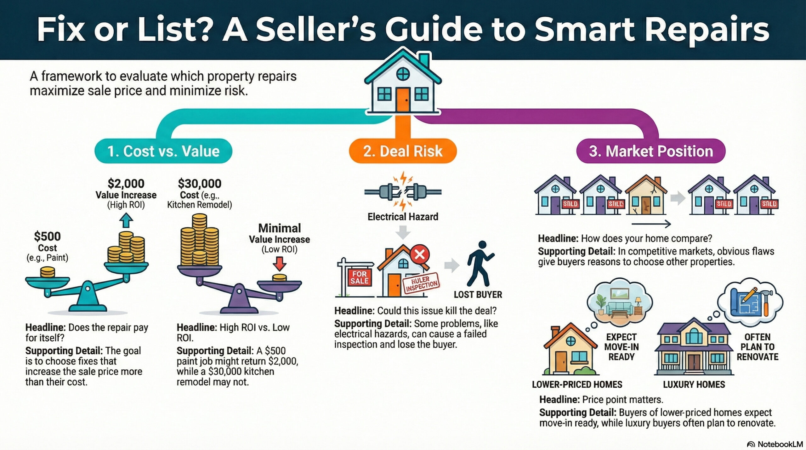 How to decide what repairs to make before selling