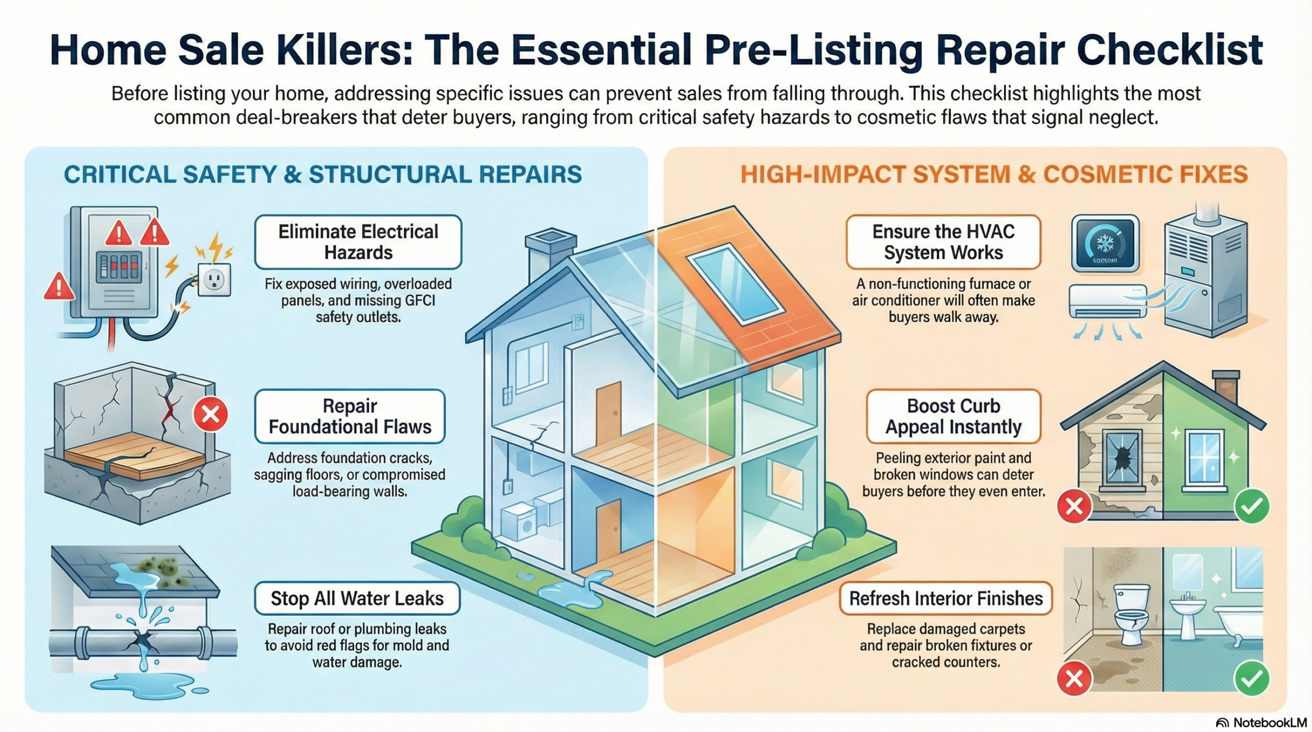 Identify potential deal-breakers before listing